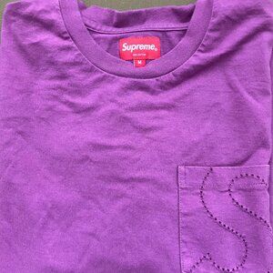 Supreme Laser Cut S Logo Pocket Tee